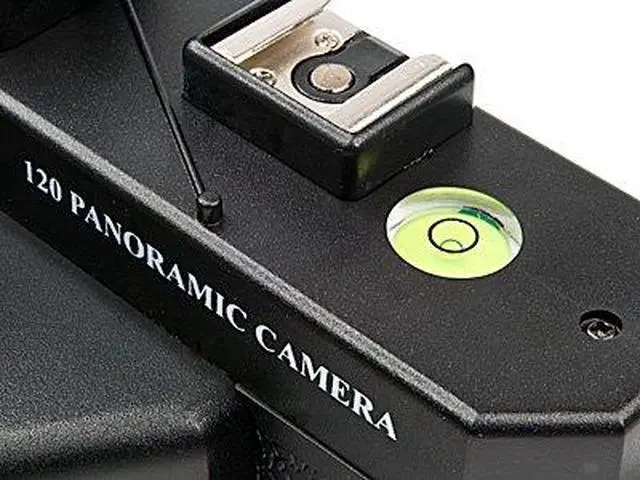 Alt view image 2 of 6 - 120 Pan Panoramic Medium Format Film Camera 90mm Optical Lens, Panoramic Viewfinder, Bubble Level Indicator, Dual Hot Shoes, 120 Film Format
