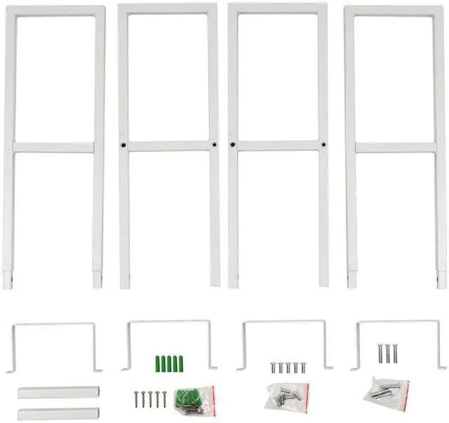 Alt view image 5 of 6 - 2Pcs DVD Shelves Wall Mount Media Storage Rack, DVD CD Organizer Metal Shelf 34 Inch Cube Storage Media Shelf and Video Game Organizer, Cube Organizer Shelves Floating Shelves for Wall (2Pcs-White)