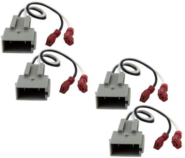 Main image of Speaker Wire Harness Set Fits Ford Ranger 1989-1997 HA-725512 | Wiring adapter preserves OEM connectors, no cutting or splicing, factory replacement plugs stay intact, fast clean install