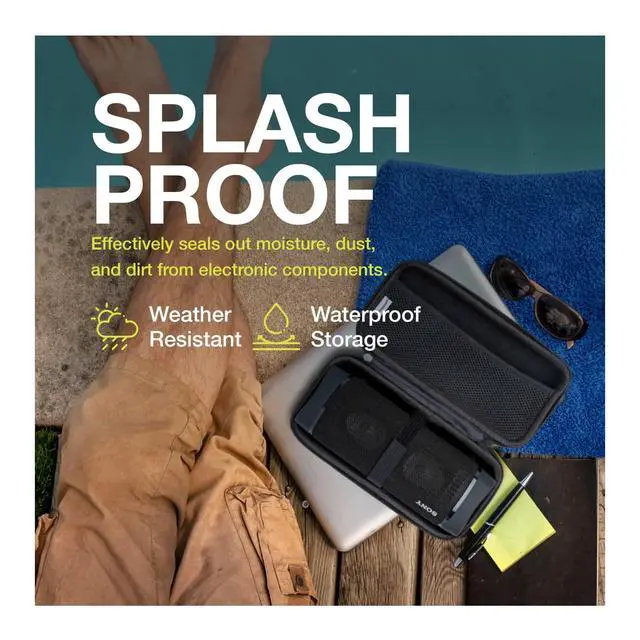 Alt view image 4 of 6 - Hardshell Travel Storage Case | SRS-XB33 Sony Bluetooth Speaker, Shock Resistant