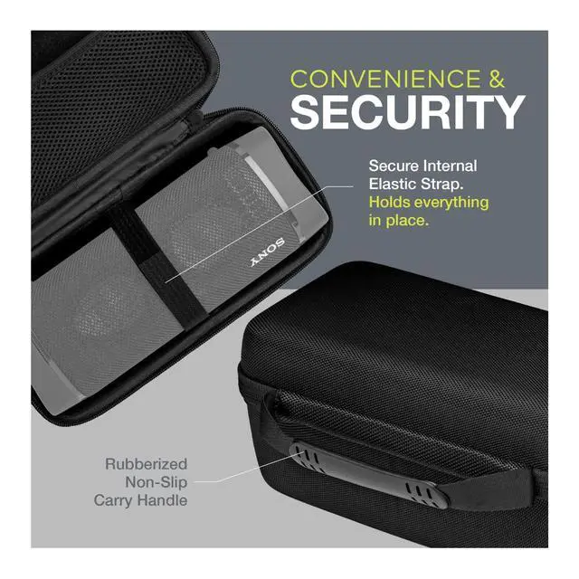 Alt view image 6 of 6 - Hardshell Travel Storage Case | SRS-XB33 Sony Bluetooth Speaker, Shock Resistant