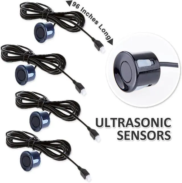Alt view image 3 of 6 - Parking Sensors LED Display Car Reverse Backup Radar System (2 Pack)