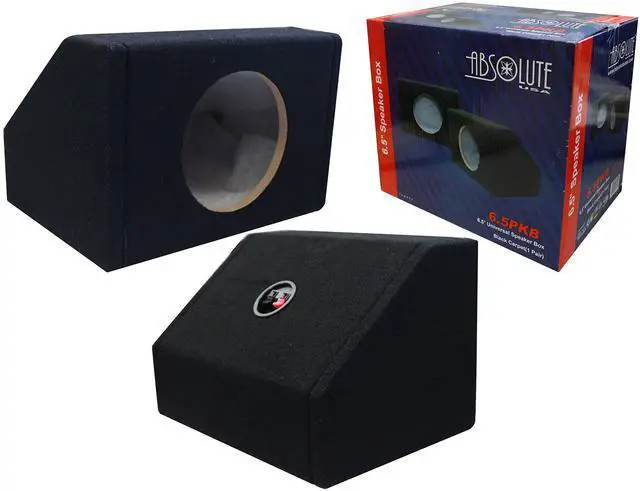 Main image of 6.5PKB 6.5" Angled/Wedge Box Speakers, Set of Two (Black)