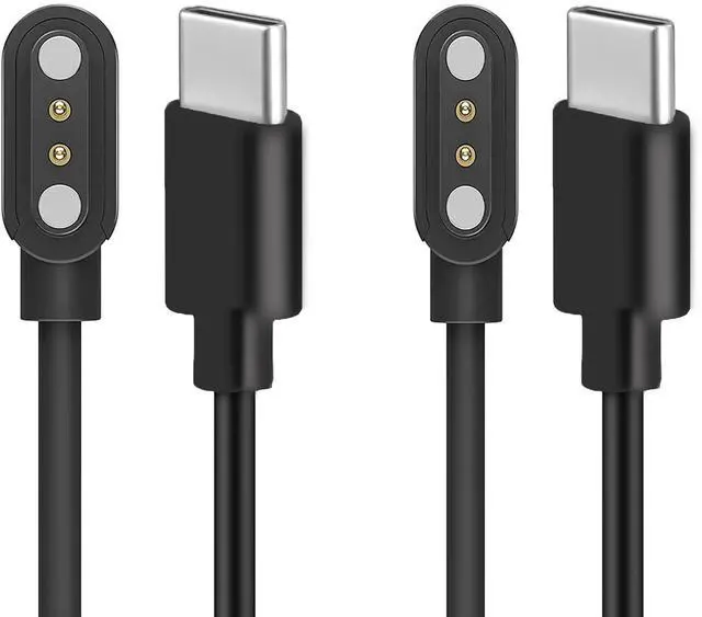 Main image of Compatible for SOUYIE KW350 Smart Watch Charger, Magnetic Replacement Charging Compatible with SOUYIE KW350 1.43" Smart Watch 2026 (Black+Black, Type C)