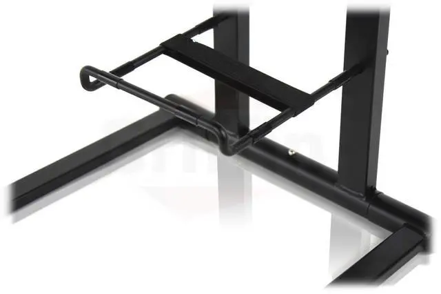 Alt view image 2 of 6 - Folding DJ Laptop Stand (QuickNEST Series) with Sub-Tray Shelf TableTop Rack For Mixer, iPad, Controller, Tablet, Stage Booth or Studio Use