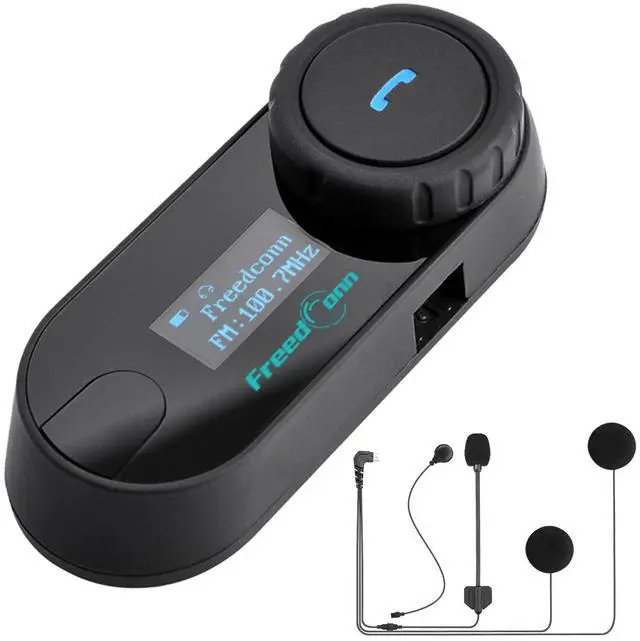 Main image of Motorcycle Bluetooth Headset TCOM SC Helmet Intercom with LCD Display Motorcycle Communication Systems 3 Riders Paring 800M 2 Riders Talking Universal Fitment/Music Sharing/FM/Hard&Soft Mic