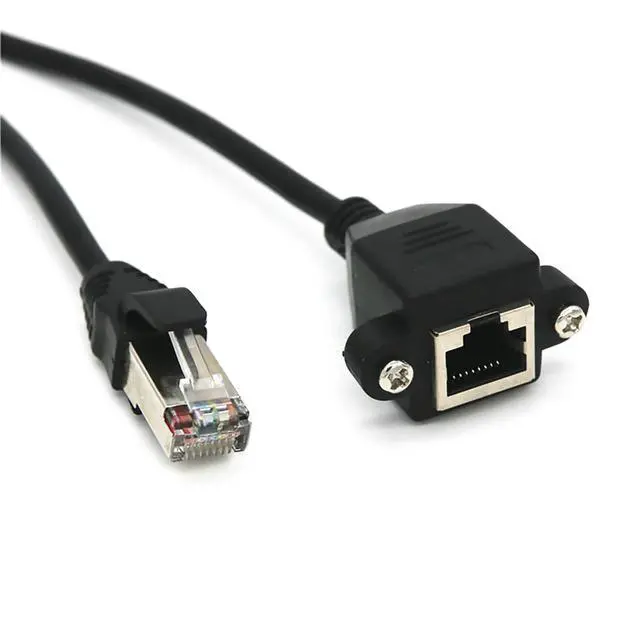 Alt view image 3 of 5 - Mic Extension Cord, 8-Pin RJ45 Extension Cable for Kenwood for Icom Mobile Radio Speaker