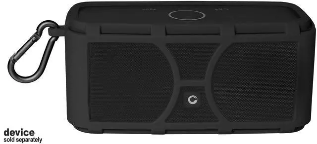 Alt view image 2 of 6 - Silicone Cover Skin for DOSS SoundBox Touch Wireless Bluetooth and SoundBox Bluetooth Speaker, Full 6 Directions Protection, Customized with Color/Shape Matching (Black)