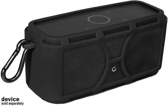 Alt view image 4 of 6 - Silicone Cover Skin for DOSS SoundBox Touch Wireless Bluetooth and SoundBox Bluetooth Speaker, Full 6 Directions Protection, Customized with Color/Shape Matching (Black)