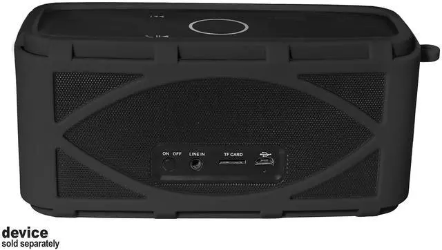 Alt view image 5 of 6 - Silicone Cover Skin for DOSS SoundBox Touch Wireless Bluetooth and SoundBox Bluetooth Speaker, Full 6 Directions Protection, Customized with Color/Shape Matching (Black)