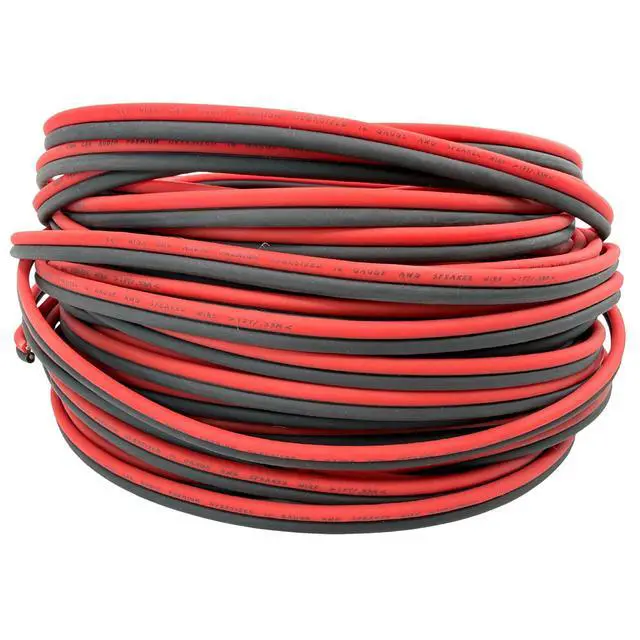 Alt view image 3 of 6 - 16 Gauge CCA Speaker Wire Oversized Red/Black Audio Speaker Cable 25FT, 50FT, 100FT, 200FT, 300FT & 600FT (150ft 16 Gauge)