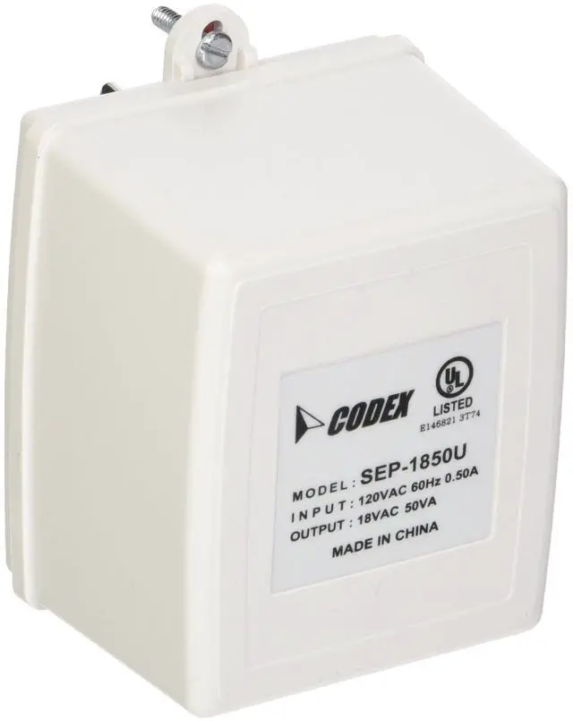 Main image of SECURITY VIDEO TR1850 Transformer 18 VAC, 50VA for CCTV Systems