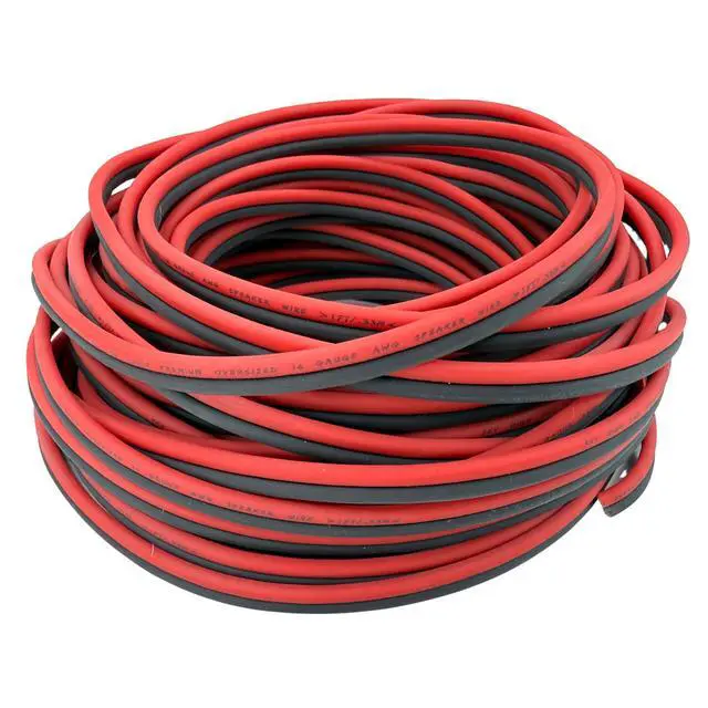 Alt view image 2 of 6 - 16 Gauge CCA Speaker Wire Oversized Red/Black Audio Speaker Cable 25FT, 50FT, 100FT, 200FT, 300FT & 600FT (50ft 16 Gauge)