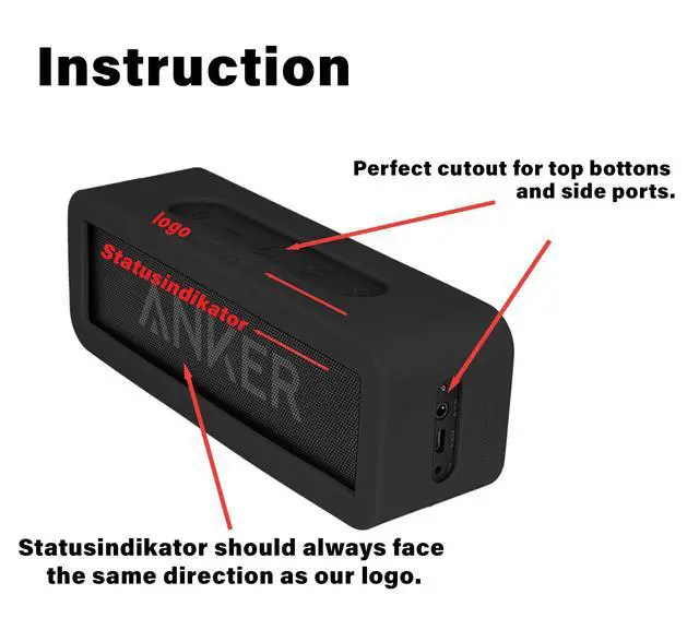 Alt view image 6 of 6 - Silicone Bumper for Anker Soundcore and Soundcore Motion B Bluetooth Speaker, Customized Skin with Color and Shape Matching