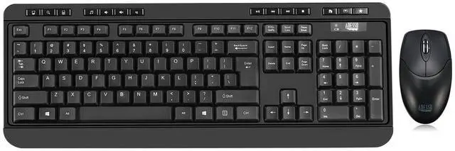 Main image of WKB-1320CB Wireless Desktop Keyboard and Mouse Combo, 2.4 GHz