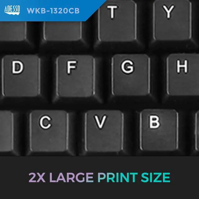 Alt view image 4 of 7 - WKB-1320CB Wireless Desktop Keyboard and Mouse Combo, 2.4 GHz