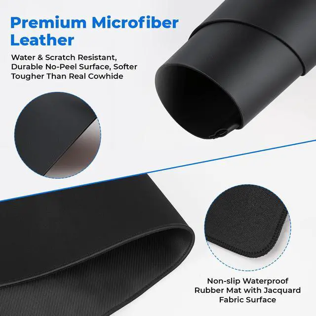 Alt view image 7 of 7 - 2nd Gen Wireless Charging Desk Mat, 3-in-1 Magnetic Mouse Pad
