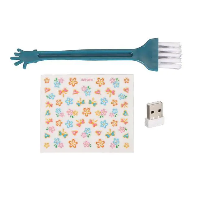 Alt view image 7 of 7 - Cute Typewriter Design Wireless Keyboard Mouse, Colorful, Ergonomic, Adjustable DPI, Detachable Keycaps, Automatic Sleep Mode, 12 Multimedia Hotkeys, Wide Compatibility (Blue)