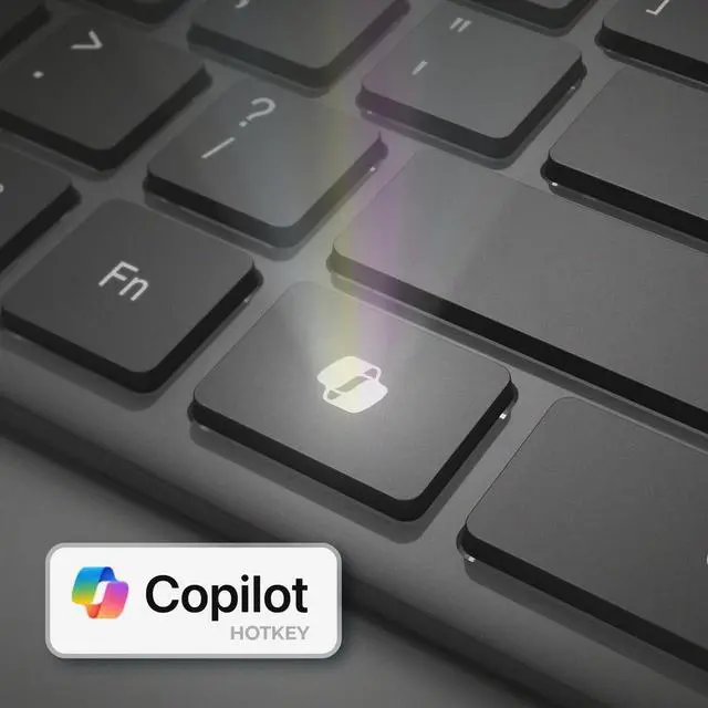 Alt view image 5 of 7 - Wireless Scissor Switch Keyboard and Mouse Combo with Copilot AI Hotkey - Multi-OS Compatible for Mac, Quiet Switches, USB-A 2.4GHz Dongle