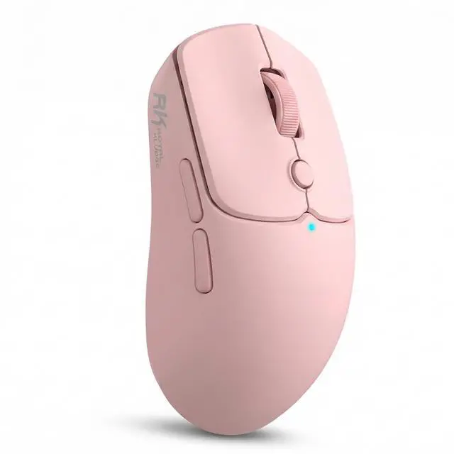 Main image of MO1 Wireless Mouse, 55g Ultra-Lightweight Computer Mice, 6 Programmable Buttons, 2.4GHz/Bluetooth/Wired, 6000 DPI Optical Sensor, Pink