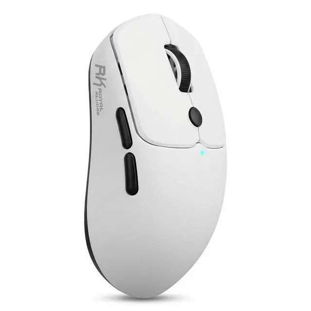 Main image of MO1 Wireless Mouse, 55g Ultra-Lightweight Computer Mice, 6 Programmable Buttons, 2.4GHz/Bluetooth/Wired, 6000 DPI Optical Sensor, White