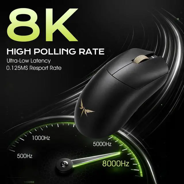Alt view image 4 of 7 - F2 Pro Max Gaming Mouse Wireless with PAW3395 26K Optical Sensor