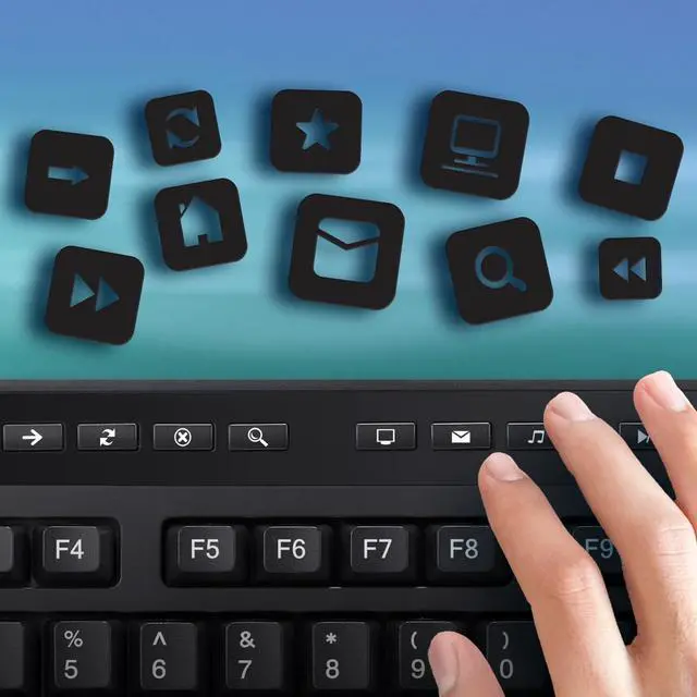 Alt view image 7 of 7 - EasyTouch 445 Touchpad Keyboard, Black (AKB-445UB)