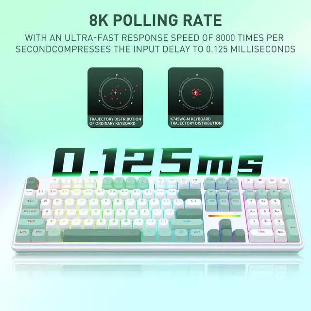 Alt view image 5 of 7 - K745 HE Wired Hall-Effect Magnetic Rapid Trigger Gaming Keyboard