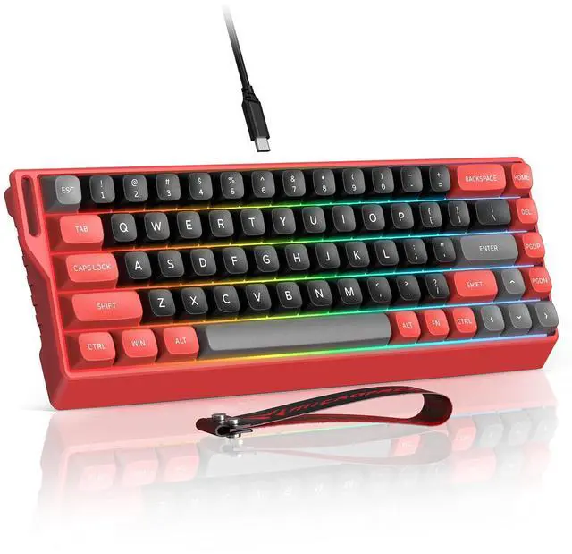 Main image of WIN68 HE MAX Hall Effect Mechanical Gaming Keyboard, 60% Wired, Magnetic Switch, Rapid Trigger Adjustable Actuation, 8KHz Polling Rate, RGB Backlit for FPS MOBA Gamer Laptop PC