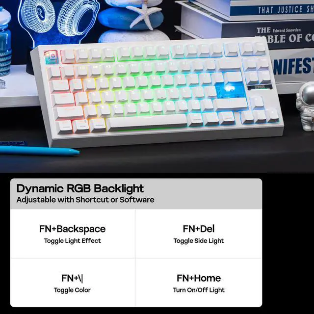 Alt view image 4 of 7 - G84 HE Wireless Hall Effect Keyboard, 8K Polling & 8000mAh