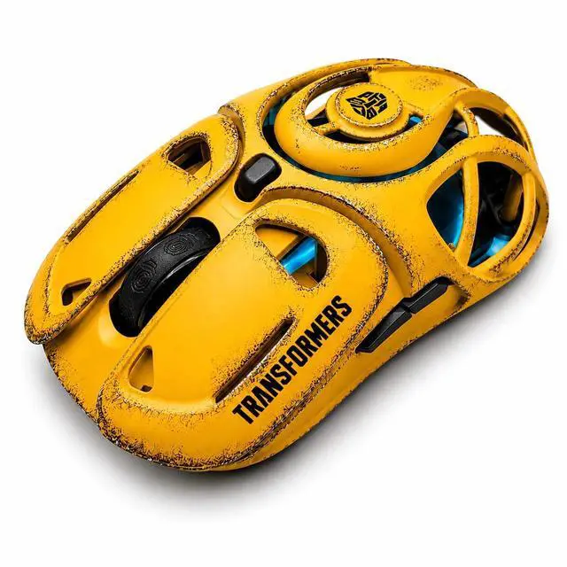 Alt view image 2 of 7 - TF-GM05 Wireless Gaming Mouse, 71g Ultra-Light Hollow Mecha Design, Tri-Mode Bluetooth/2.4G/Wired, 12800 DPI, Huano Switches, PAW3311 Sensor, RGB, USB-C Rechargeable (Bumblebee Yellow)
