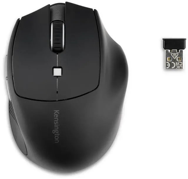 Main image of Wireless Mouse, Pro Fit Ergo MY435 EQ Rechargeable Mouse, Fits Small to Medium-Size Hands, Programmable Buttons, Quiet-Click Buttons, Bluetooth 5.0 & 2.4GHz Connection - Black (K72501NA)