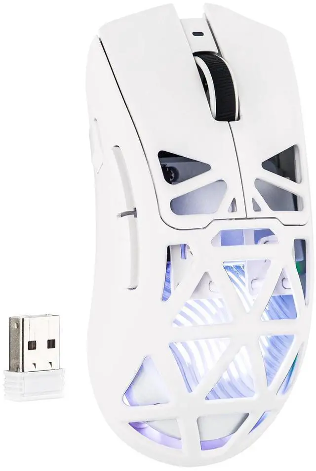 Main image of Aula SC620 Gaming Mouse, 2.4G/USB-C/BT Wireless Mouse with 400mAh Battery, Adjustable 12,000 DPI & 1000 Polling Rate, PAW3311 Sensor, RGB Lighting, Programmable Buttons, for Win/Mac (White)