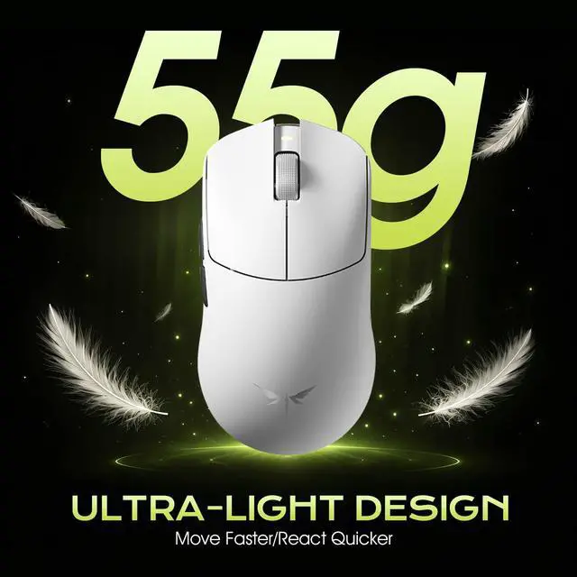Alt view image 2 of 7 - F2 Pro Max Wireless Lightweight Gaming Mouse with 26K Optical Sensor