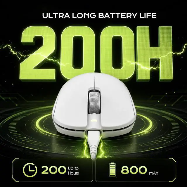 Alt view image 6 of 7 - F2 Pro Max Wireless Lightweight Gaming Mouse with 26K Optical Sensor