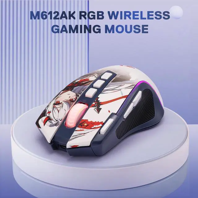 Alt view image 7 of 7 - M612AK PRO Wireless Anime Gaming Mouse 8000 DPI Remapping Keys