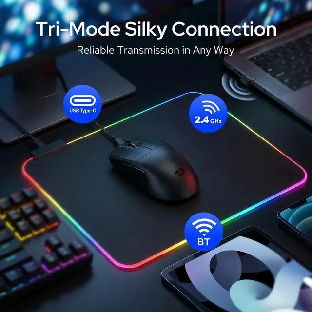 Alt view image 2 of 7 - M999 Wireless Gaming Mouse 45000 DPI Remapping Keys