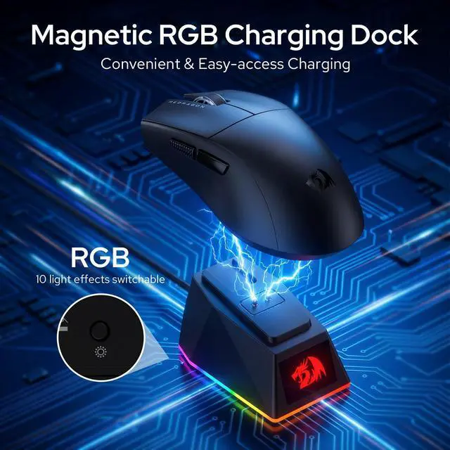 Alt view image 3 of 7 - M999 Wireless Gaming Mouse 45000 DPI Remapping Keys