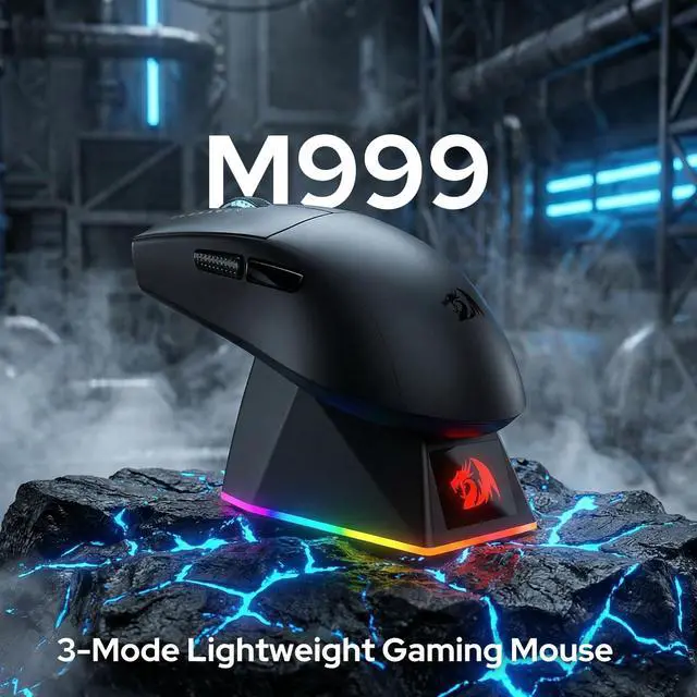 Alt view image 6 of 7 - M999 Wireless Gaming Mouse 45000 DPI Remapping Keys