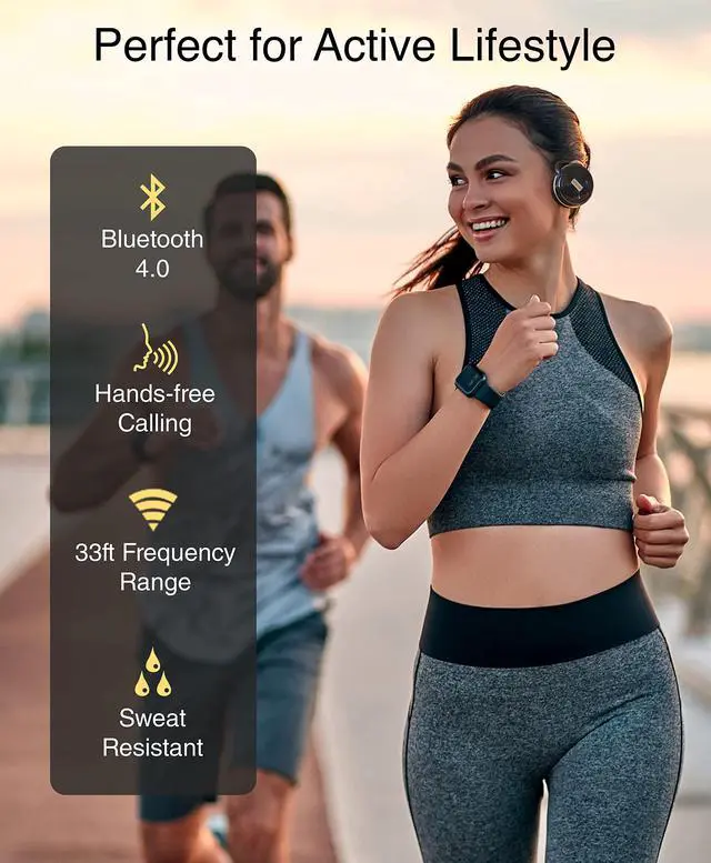 Alt view image 6 of 7 - BTH240 PRO Bluetooth Wireless Headphones (On-Ear, HiFi Stereo Music, 30 Hours Playtime, Built-in Mic, Foldable Headset, Hands-Free Calling)