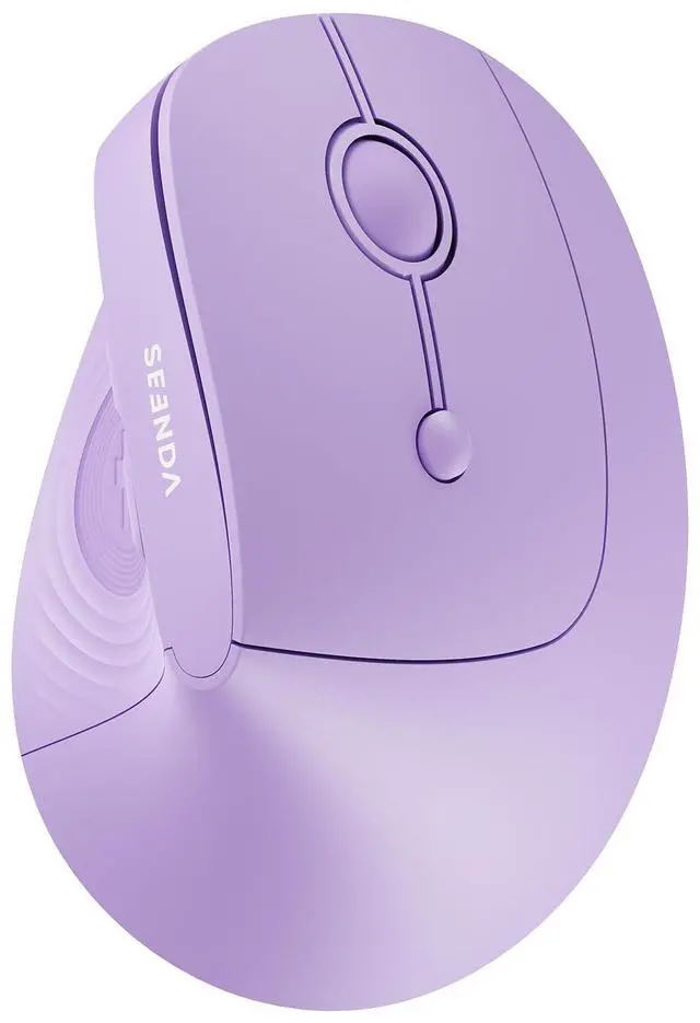 Main image of Ergonomic Wireless Mouse, 52° Vertical Bluetooth Mouse, Purple