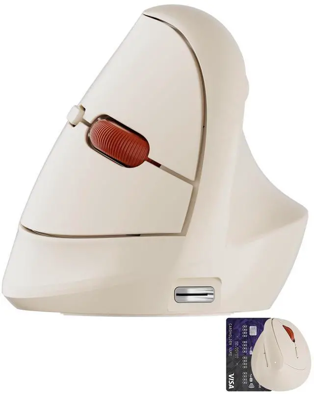 Main image of Ergonomic Vertical Wireless Mouse for Small Hands,2.4GHz / BT Optical Vertical Mice with Ergo Design for Comfort and Reduced Wrist Strain,3 Multi-Device Connectivity for Computer/PC/Laptop