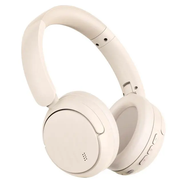 Main image of Bluetooth Headphones with Active Noise Cancelling (ANC), Wireless Over Ear Bluetooth Headsets with 35H Playtime, HiFi Stereo Foldable Headphones with Foam Ear Cups for Sports, Travel, White
