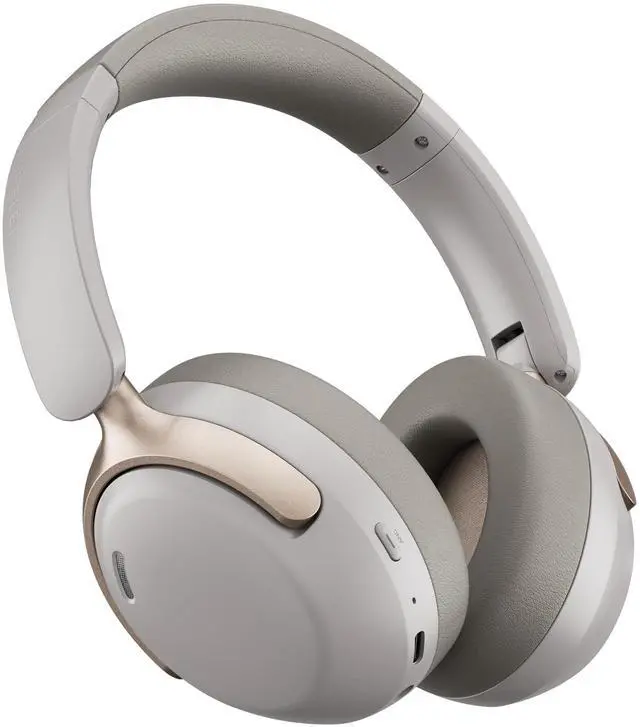 Main image of QC30 Hybrid Active Noise Cancelling Headphones, 60H Playtime, Built-in Mic, Wireless Over Ear Headsets with Case,Bluetooth 5.4,Deep Bass Comfort Fit Soft-Earpads Fast Charging -Dunes Grey
