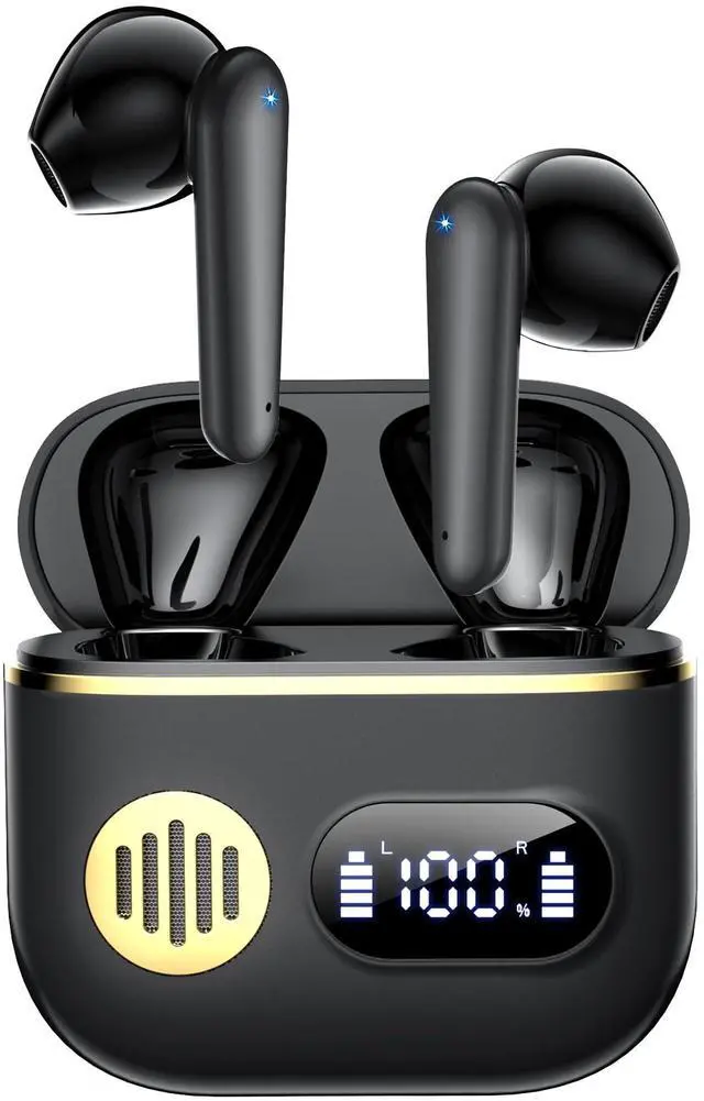 Main image of Wireless Bluetooth 6.1 Earbuds with Real-Time AI Assisted Translation, Digital LED Charging Case Waterproof Sport in Ear Headphones for Travel Gym Running