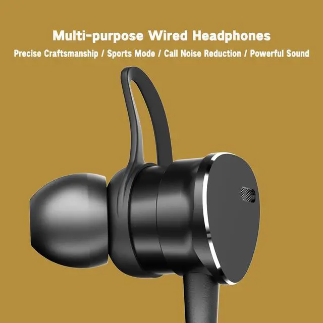 Alt view image 4 of 7 - Wired Headphones with Boost Deep Bass & Mic Noise-Canceling Earphone In-Ear