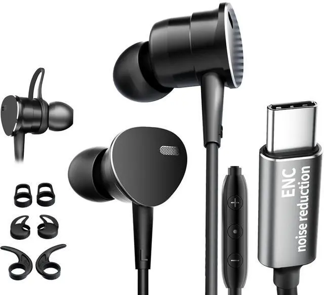 Main image of Wired Headphones with Boost Deep Bass & Mic Noise-Canceling Earphone In-Ear