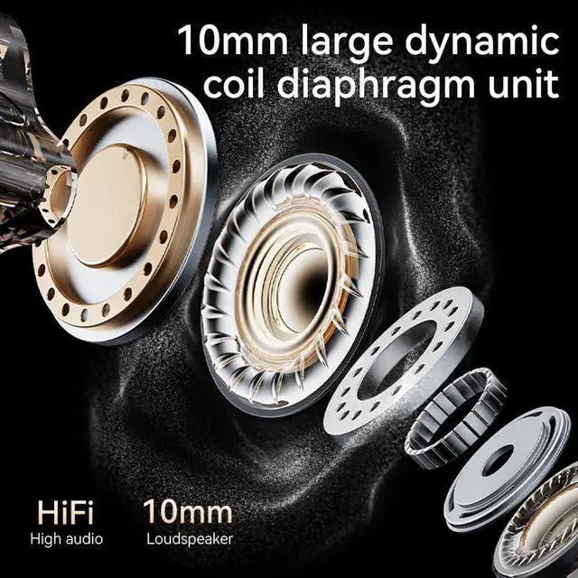 Alt view image 4 of 7 - 3.5mm Volume Control in Ear HeadphonesProfessional Noise Isolating Ear Buds-Clear Sound,Compatible with Mobile phones/MP3/laptops/tablets and Most 3.5mm Jack Devices