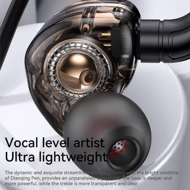 Alt view image 5 of 7 - 3.5mm Volume Control in Ear HeadphonesProfessional Noise Isolating Ear Buds-Clear Sound,Compatible with Mobile phones/MP3/laptops/tablets and Most 3.5mm Jack Devices