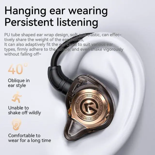 Alt view image 6 of 7 - 3.5mm Volume Control in Ear HeadphonesProfessional Noise Isolating Ear Buds-Clear Sound,Compatible with Mobile phones/MP3/laptops/tablets and Most 3.5mm Jack Devices